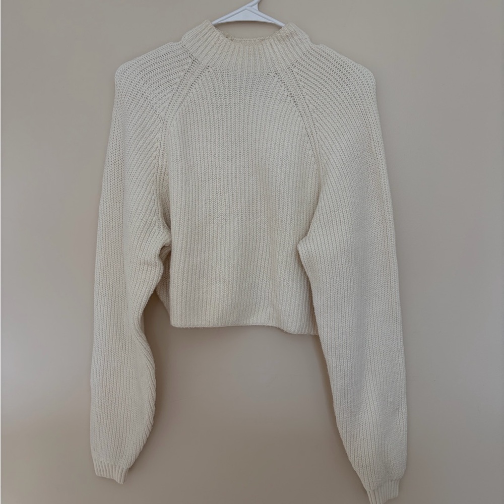 Hollister Cropped Knit Sweater - Women's